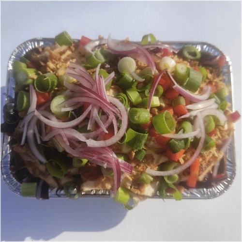 Loaded fries crispy chicken
