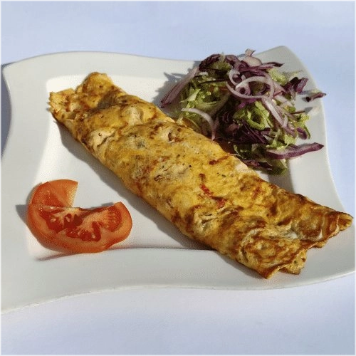 Omelet met tomaten