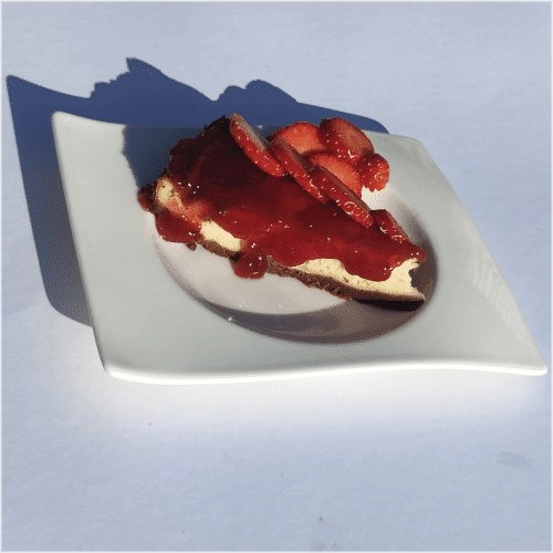 Aardbeien cheesecake