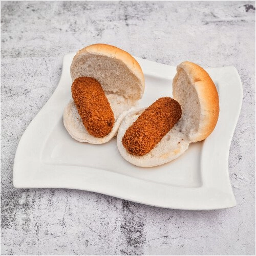 2 kroketten met brood