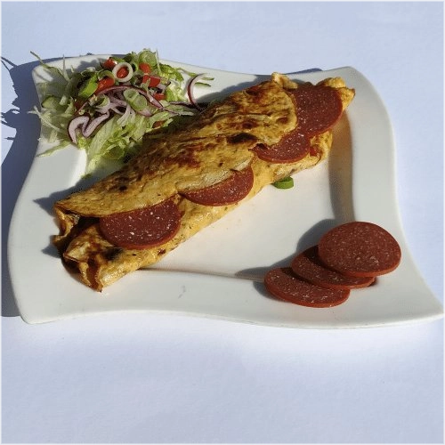 Omelet met worst