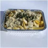 Champignonroomsaus met peterselie