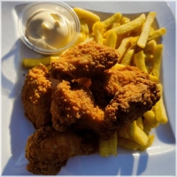Crispy hot wings