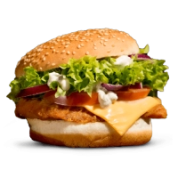 Crispy hot burger